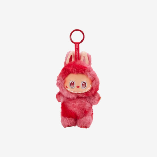Pop Mart Labubu Big into Energy Love Vinyl Plush Pendant – exclusieve collectible met tie-dye afwerking en hartdetail, 37 cm pluche figuur