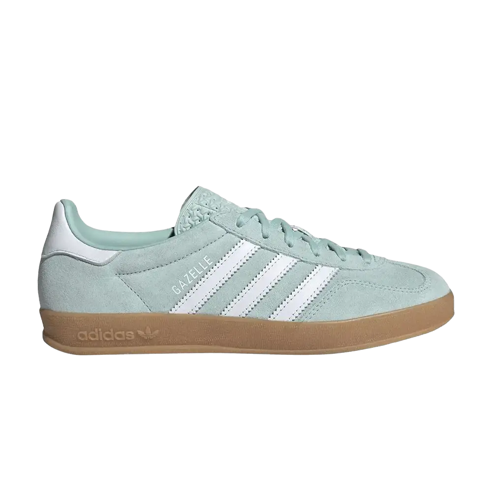 adidas Gazelle Indoor Ash Green White (Women's) sneaker 1 - stylecode JS1396