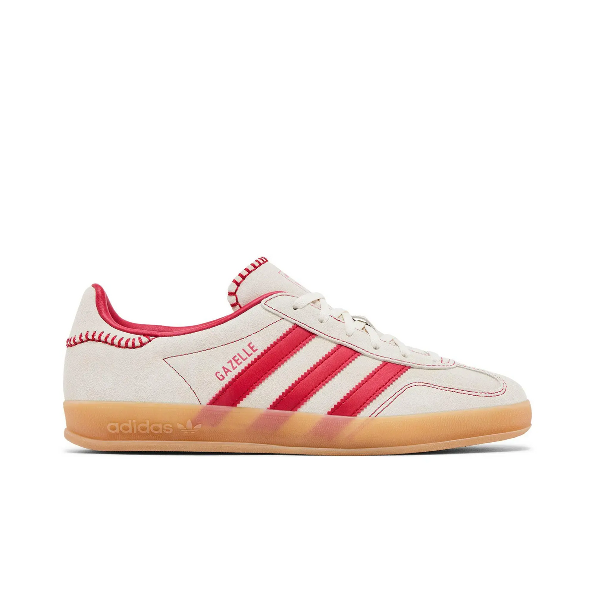 adidas Gazelle Indoor Beige Better Scarlet (Women's) sneaker 1 - stylecode JS1402