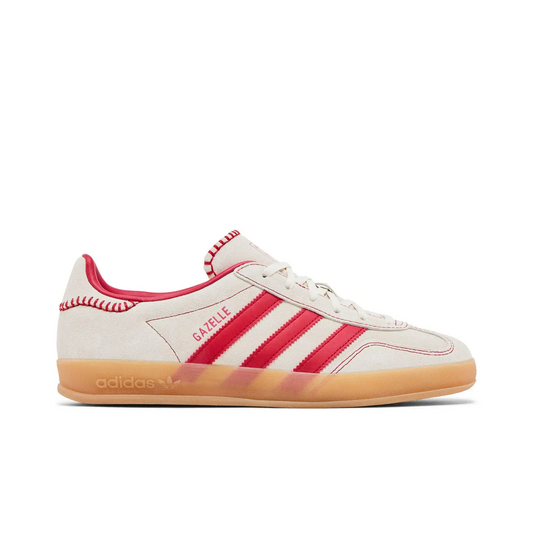 adidas Gazelle Indoor Beige Better Scarlet (Women's) sneaker 1 - stylecode JS1402