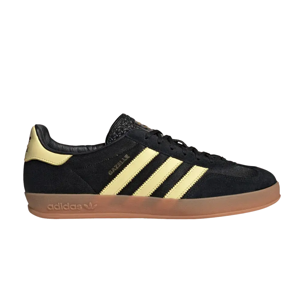 adidas Gazelle Indoor Black Almost Yellow Gum sneaker 1 - stylecode IG4999