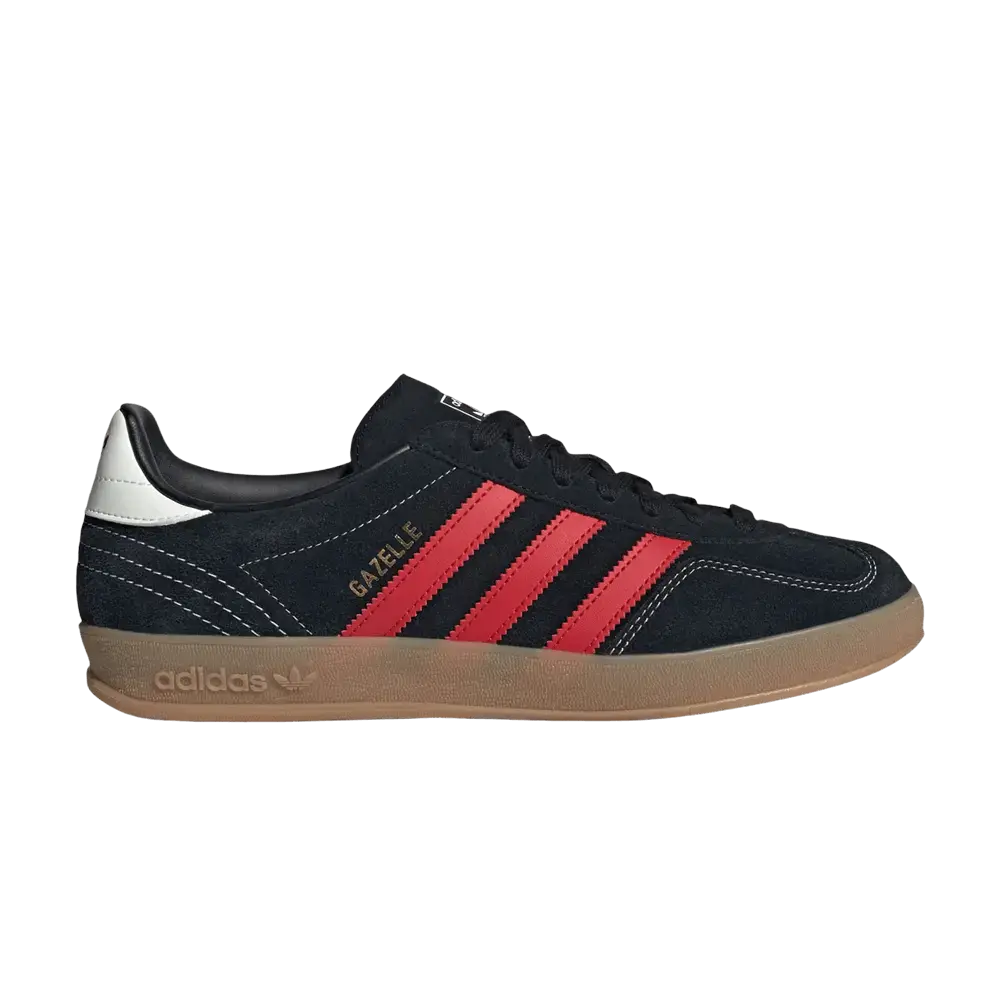 adidas Gazelle Indoor Black Better Scarlet Gum sneaker 1 - stylecode IH9653