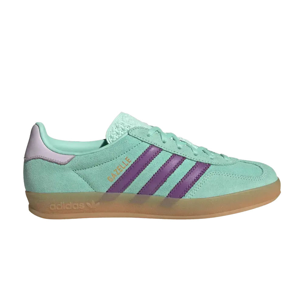 adidas Gazelle Indoor Clear Mint Active Purple (Women's) sneaker 1 - stylecode JQ0192