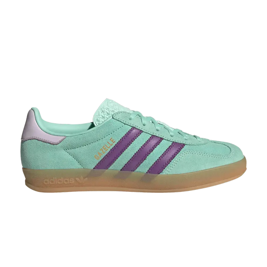 adidas Gazelle Indoor Clear Mint Active Purple (Women's) sneaker 1 - stylecode JQ0192