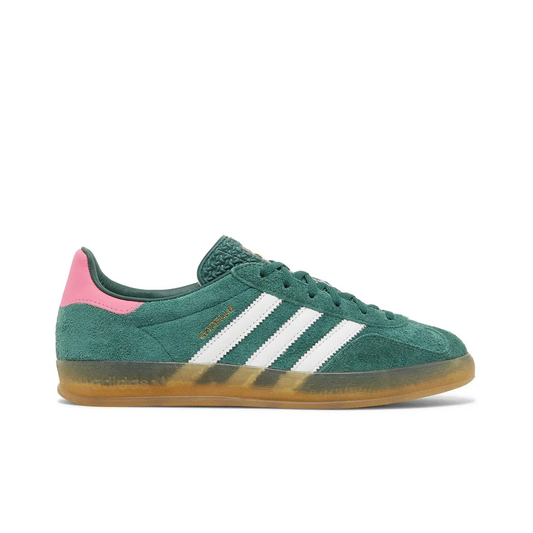 adidas Gazelle Indoor Collegiate Green Lucid Pink (Women's) sneaker 1 - stylecode IG5929