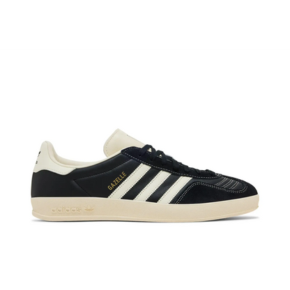 adidas Gazelle Indoor Core Black Cream White Gold Metallic sneaker 1 - stylecode JQ8385