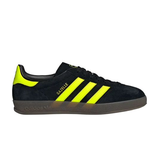 adidas Gazelle Indoor Core Black Solar Yellow Cloud White sneaker 1 - stylecode JR3841