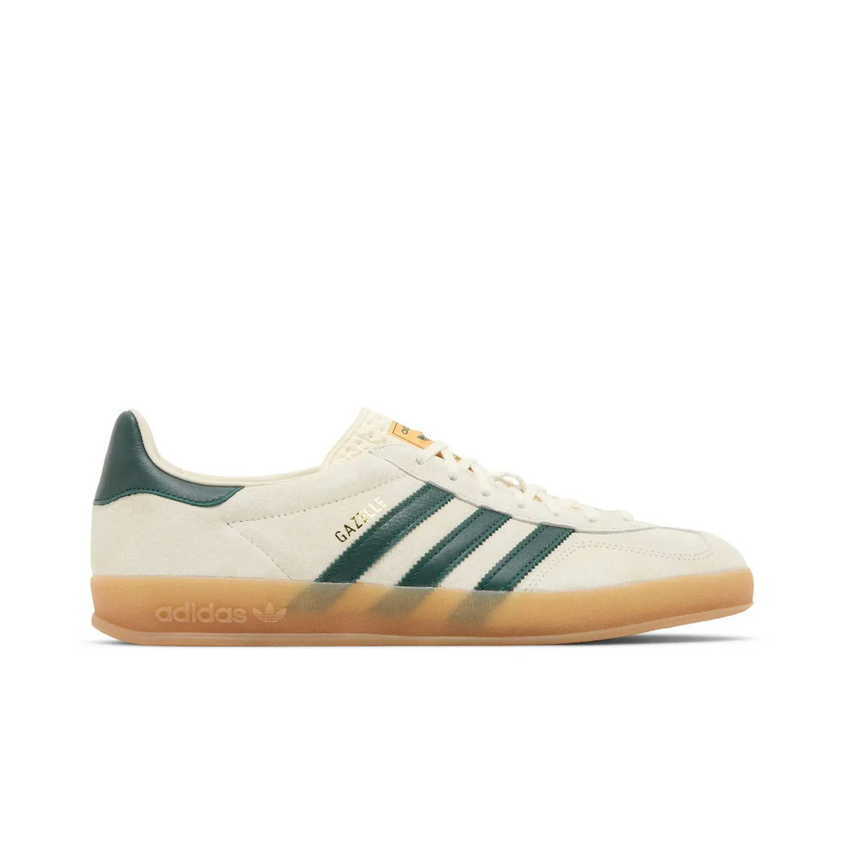 adidas Gazelle Indoor Cream White Collegiate Green Gum sneaker 1 - stylecode IH7502