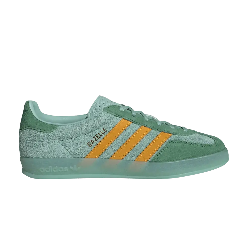 adidas Gazelle Indoor Hazy Green Crew Yellow (Women's) sneaker 1 - stylecode IG6783