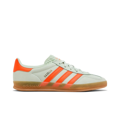 adidas Gazelle Indoor Linen Green Solar Orange (Women's) sneaker 1 - stylecode IF6982