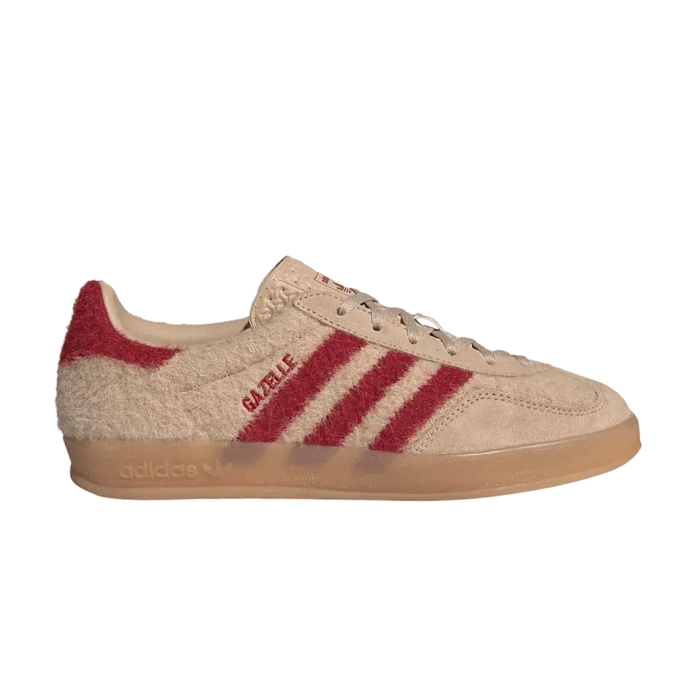 adidas Gazelle Indoor Magic Beige Victory Red (Women's) sneaker 1 - stylecode JP8341