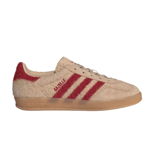 adidas Gazelle Indoor Magic Beige Victory Red (Women's) sneaker 1 - stylecode JP8341
