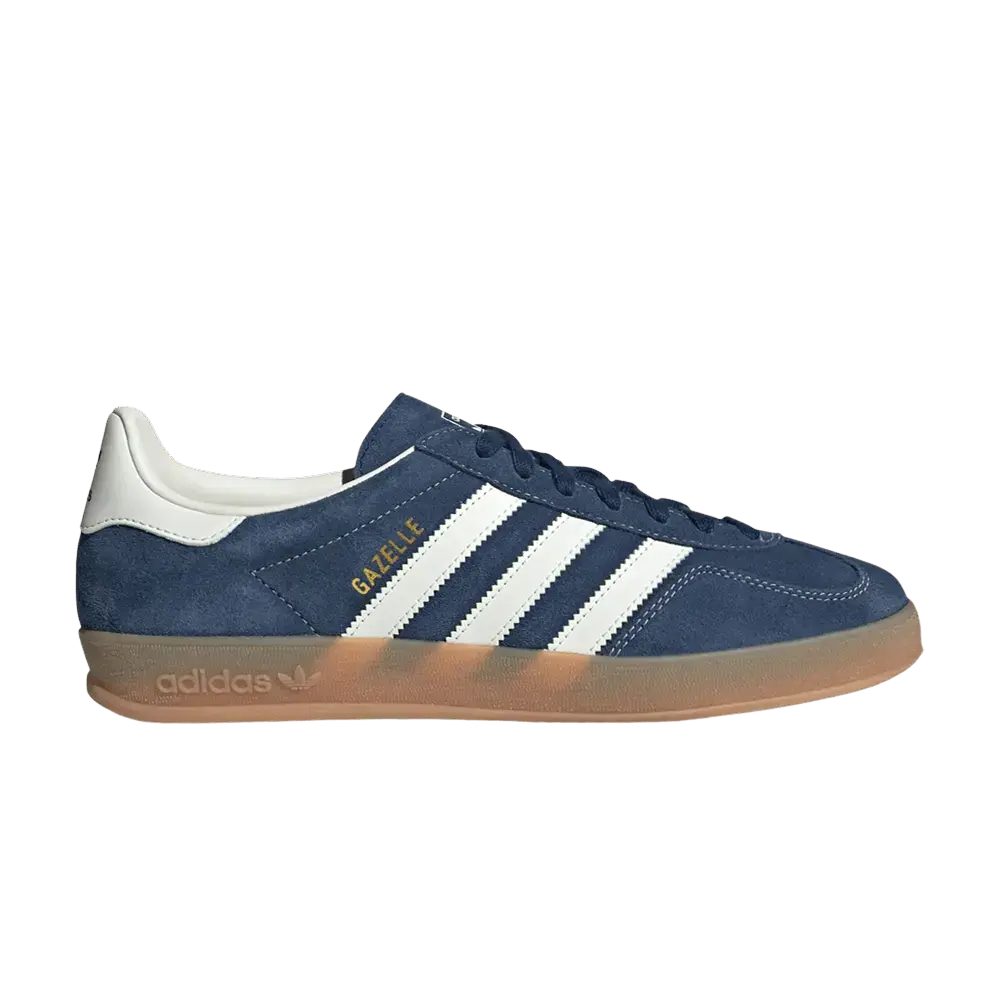 adidas Gazelle Indoor Night Indigo Off White Gold Metallic sneaker 1 - stylecode JQ8393