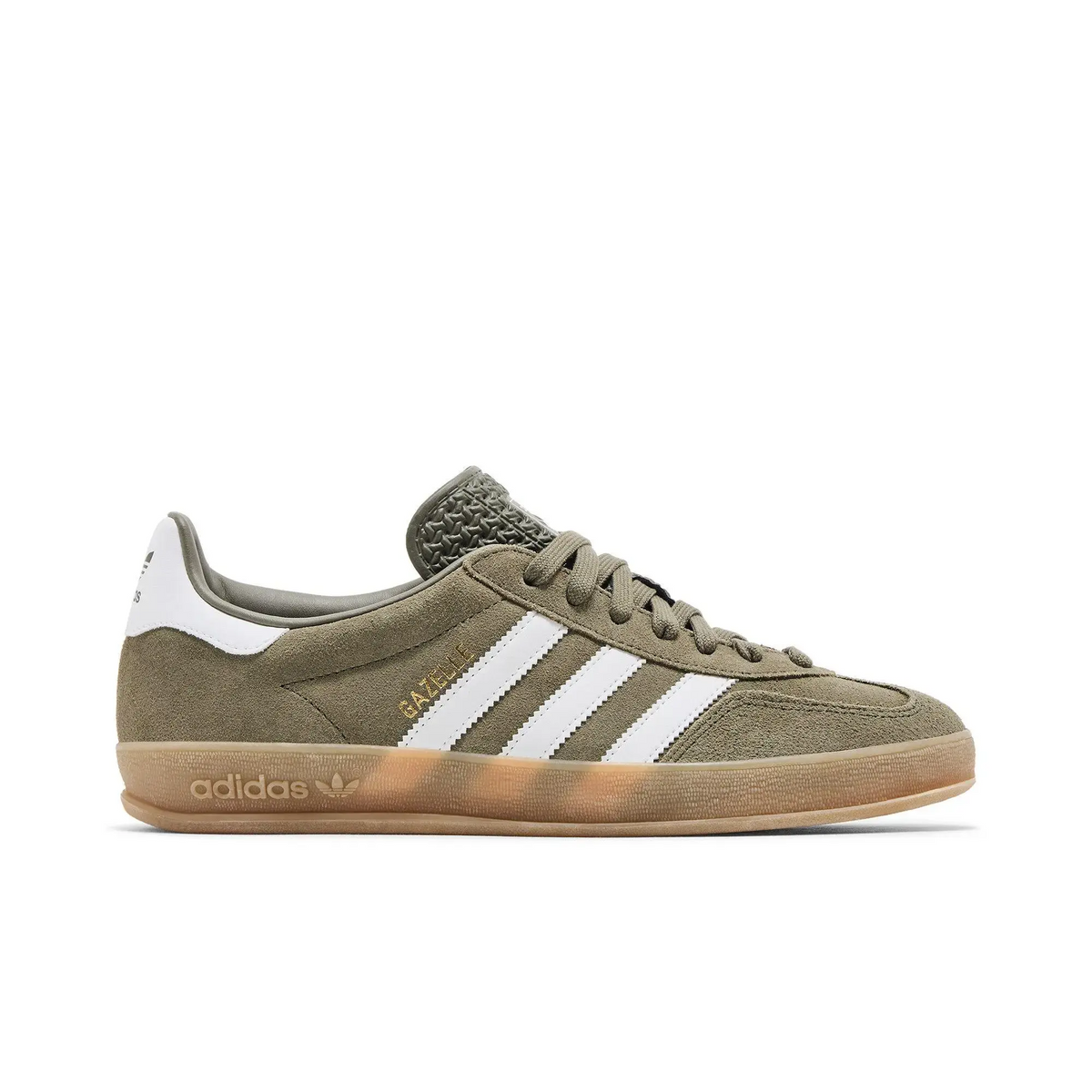 adidas Gazelle Indoor Olive Strata Cloud White Gum sneaker 1 - stylecode JQ0174