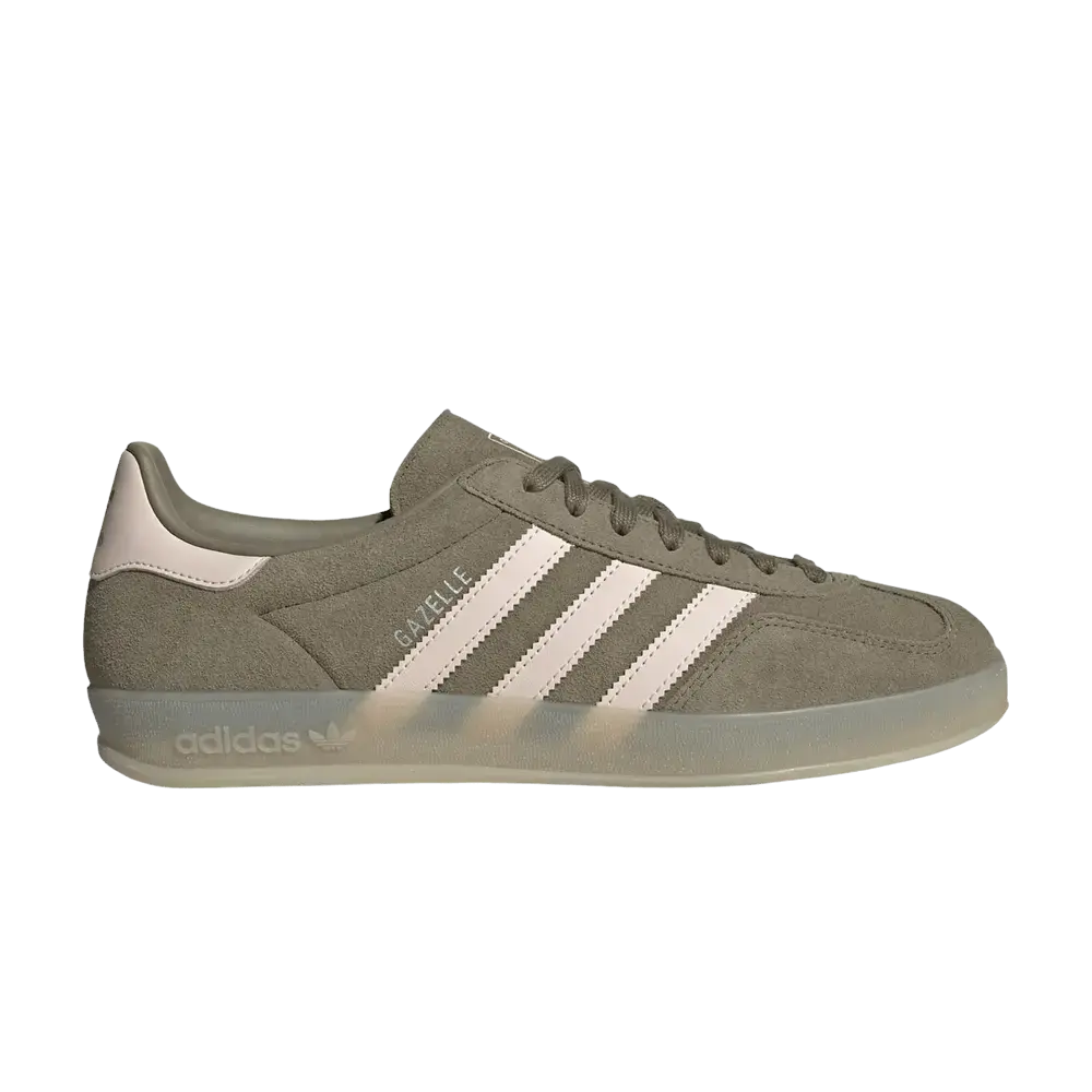 adidas Gazelle Indoor Olive Strata Wonder Quartz sneaker 1 - stylecode IH9641