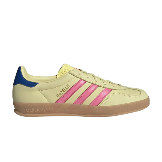 adidas Gazelle Indoor Powder Yellow Lucid Pink Royal (Women's) sneaker 1 - stylecode JI2719