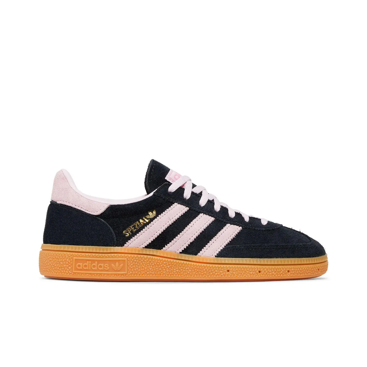 adidas Handball Spezial Core Black Clear Pink Gum (Women's) sneaker 1 - stylecode IE5897