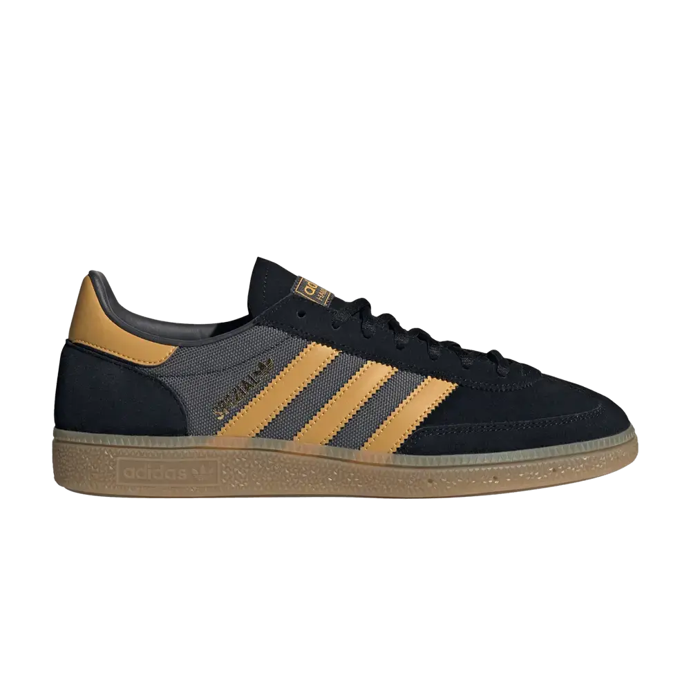adidas Handball Spezial Core Black Preloved Yellow sneaker 1 - stylecode IF9528