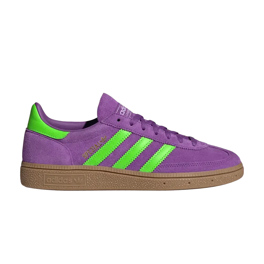 adidas Handball Spezial Elastic Active Purple Solar Green (Women's) sneaker 1 - stylecode JS0251