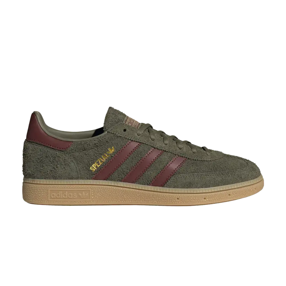 adidas Handball Spezial Focus Olive Fox Brown Gum sneaker 1 - stylecode JQ8297