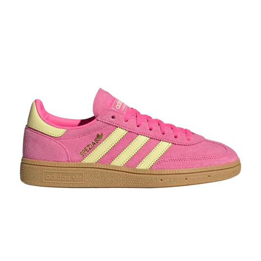 adidas Handball Spezial Lucid Pink Almost Yellow Gold (Women's) sneaker 1 - stylecode IH9213