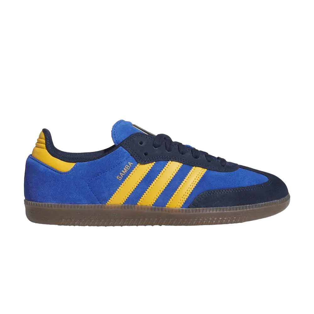 adidas Samba ADV Collegiate Navy Preloved Yellow sneaker 1 - stylecode HQ9283