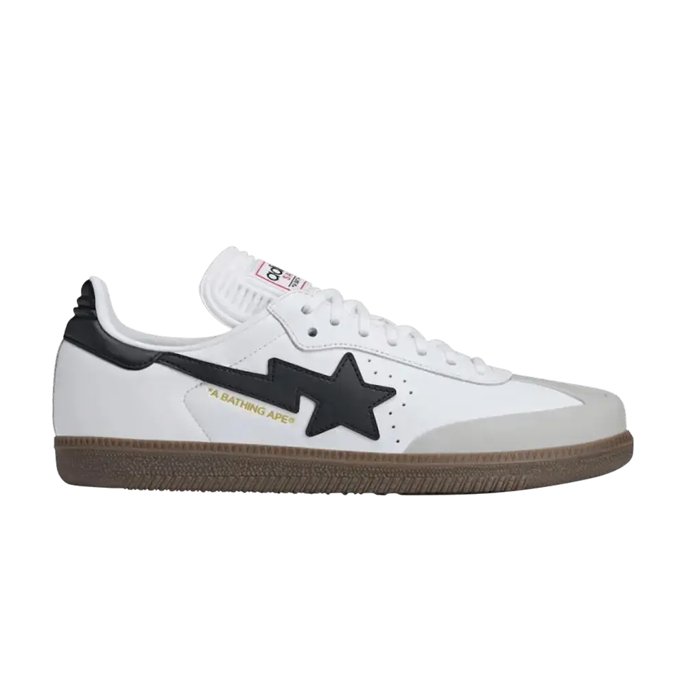 adidas Samba Bape White Black Gum sneaker 1 - stylecode JR9245