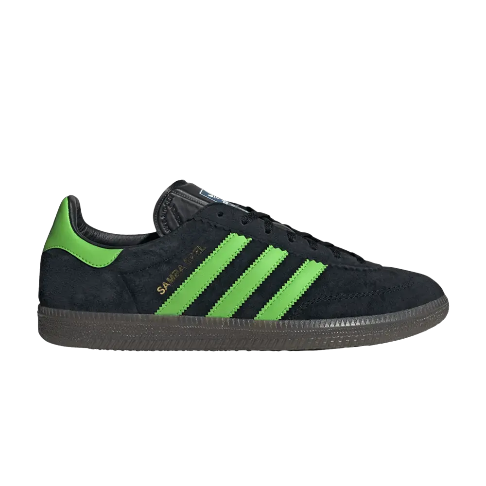 adidas Samba Deco SPZL Black Lucid Lime sneaker 1 - stylecode IF5738