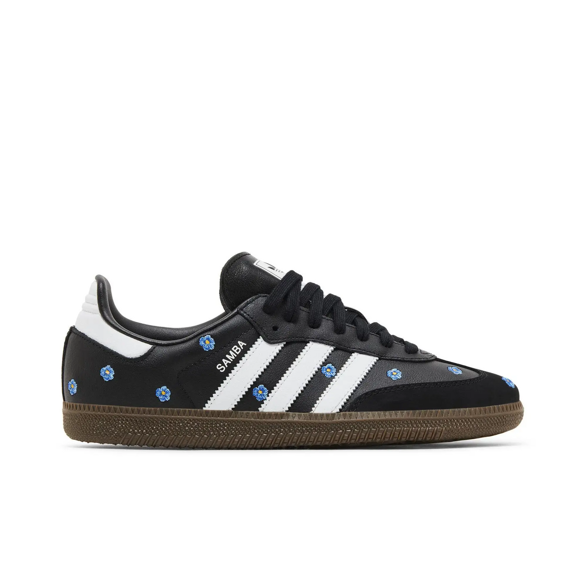 adidas Samba Light Blue Floral Core Black (Women's) sneaker 1 - stylecode IF4397