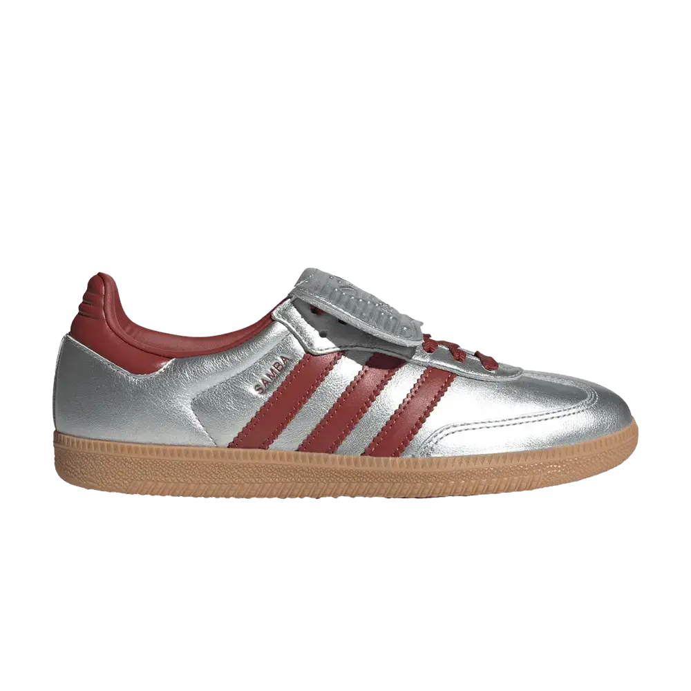 adidas Samba LT Silver Metallic Ruby Gum (Women's) sneaker 1 - stylecode JH5707