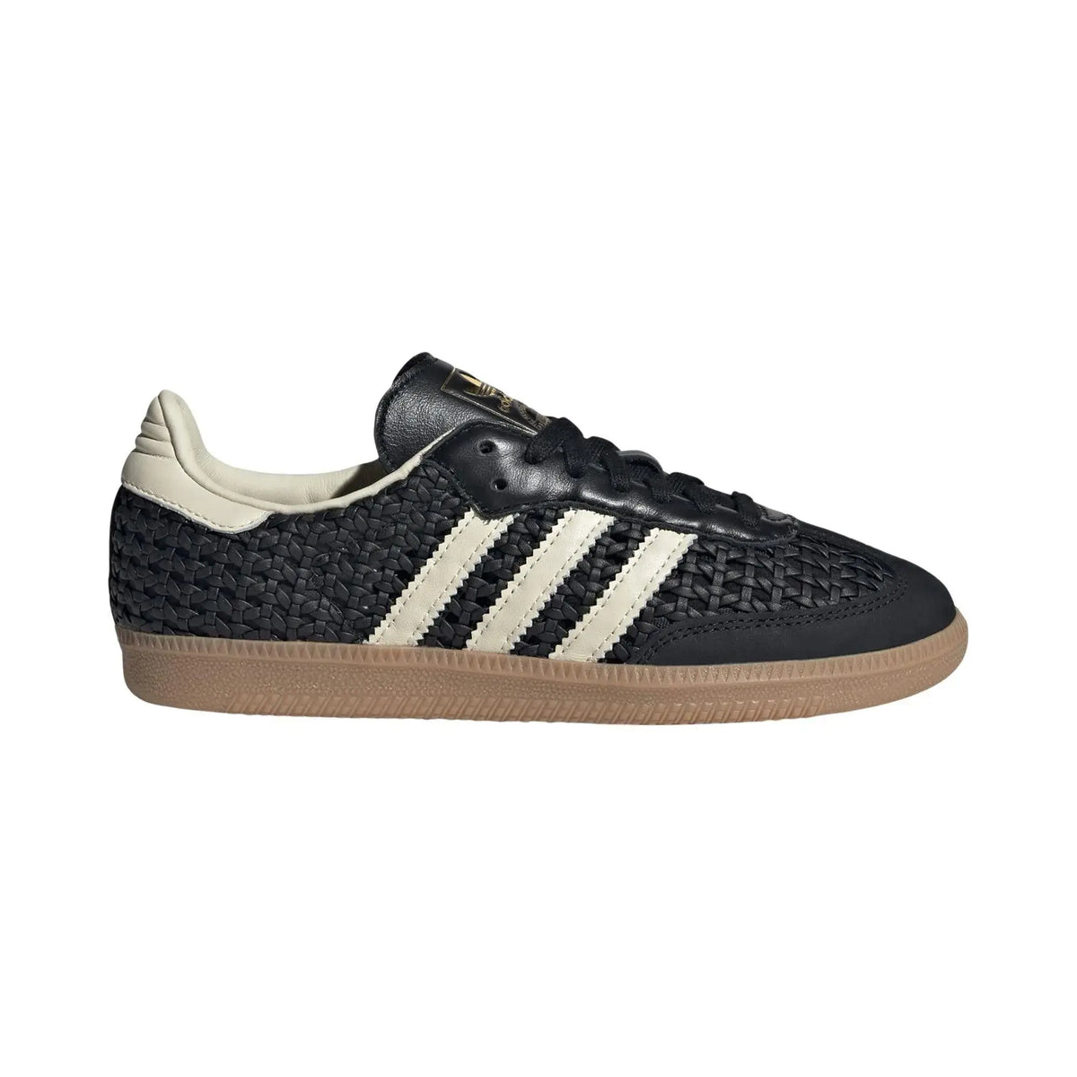 adidas Samba OG Basketweave Black Cream White (Women's) sneaker 1 - stylecode HQ9282