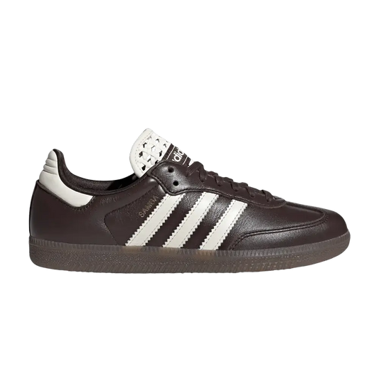 adidas Samba OG Basketweave Tongue Aurora Coffee Off White (Women's) sneaker 1 - stylecode IH3982
