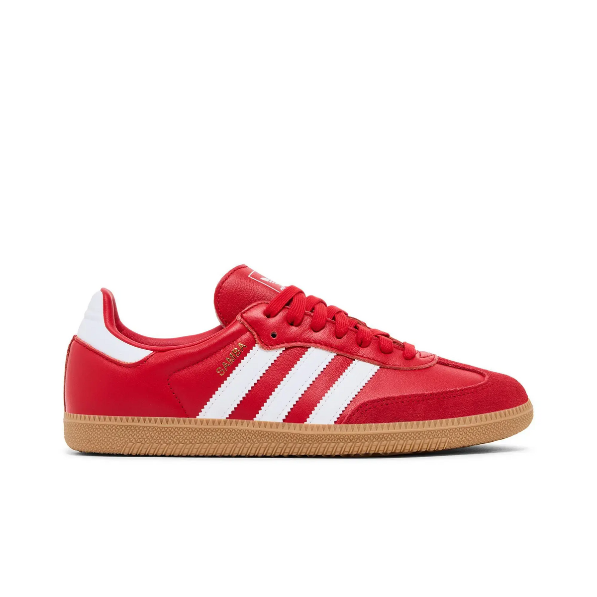 adidas Samba OG Better Scarlet White Gold (Women's) sneaker 1 - stylecode KI2694