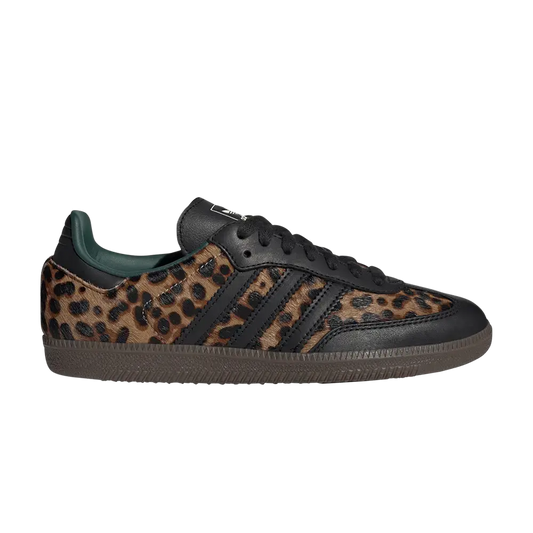 adidas Samba OG Black Green Leopard (Women's) sneaker 1 - stylecode JI2735