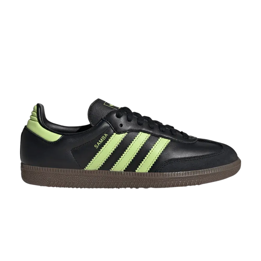 adidas Samba OG Black Pulse Lime (Women's) sneaker 1 - stylecode JS1387