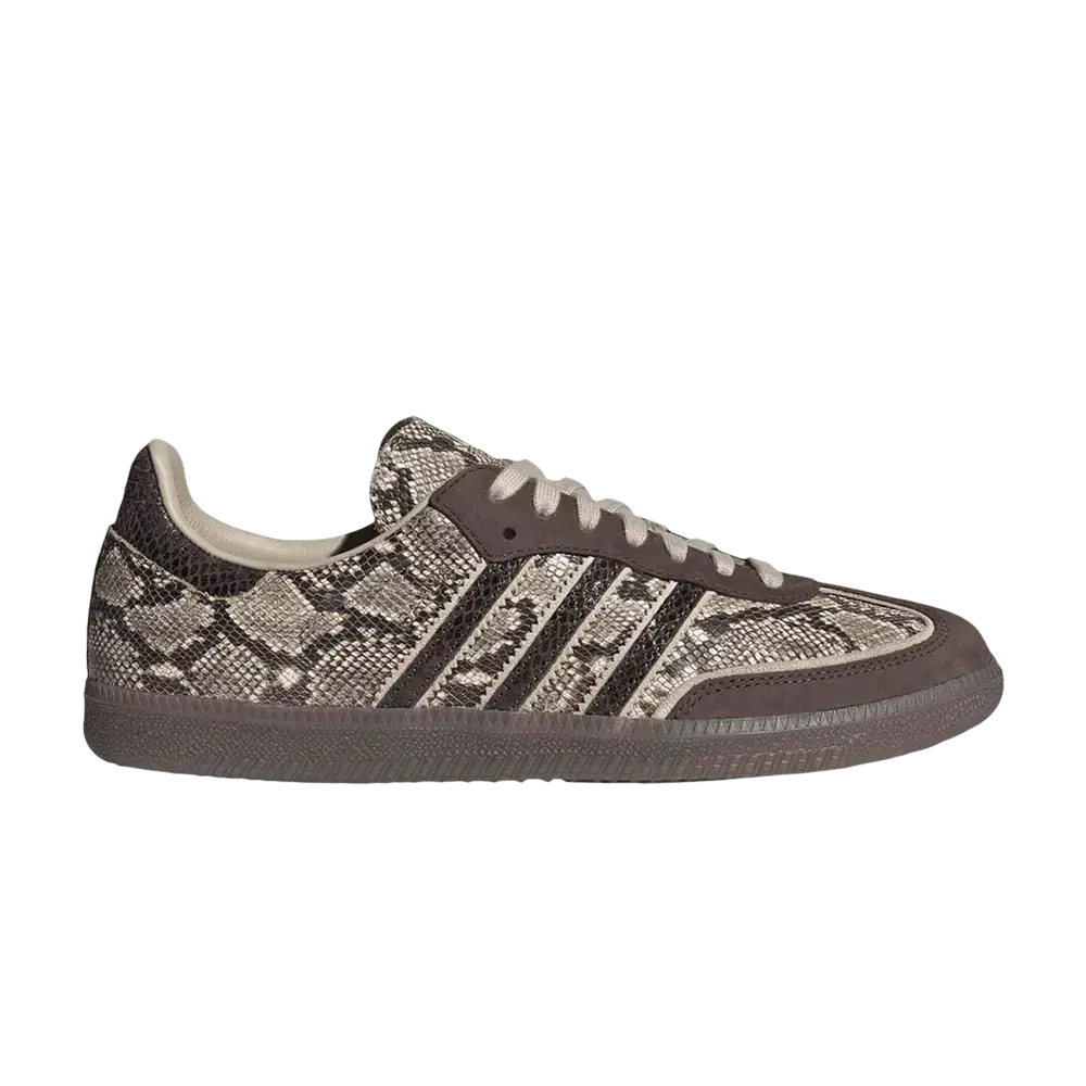 adidas Samba OG Brown Khaki Snakeskin sneaker 1 - stylecode KI5618