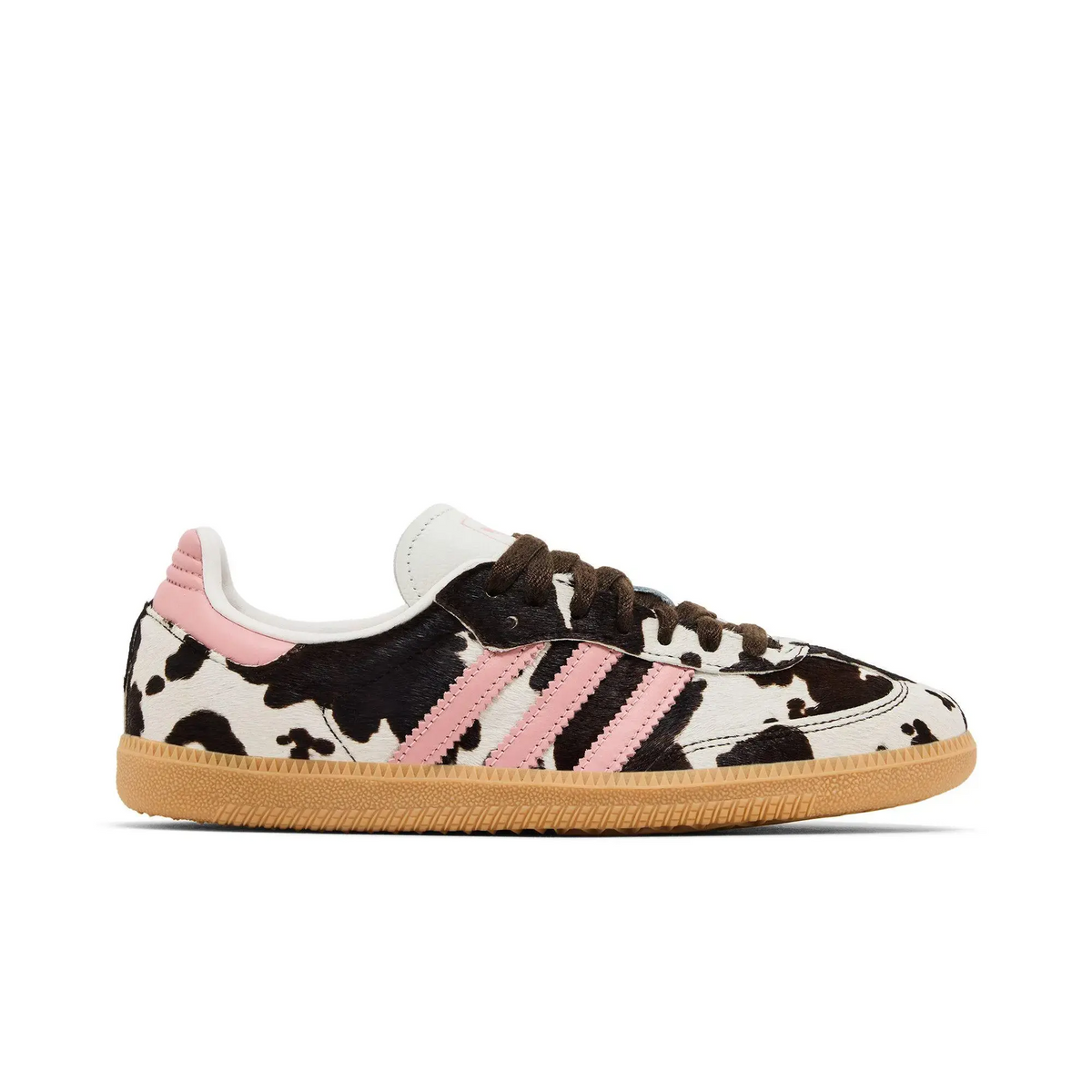 adidas Samba OG Cow Print Dark Brown Wonder Mauve (Women's) sneaker 1 - stylecode KK2239