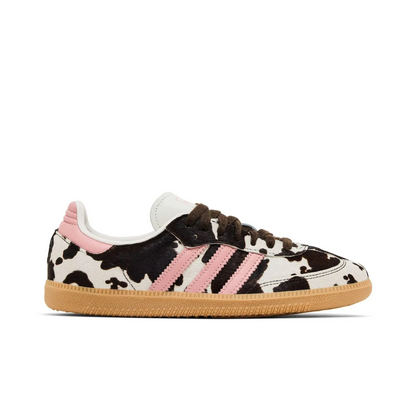 adidas Samba OG Cow Print Dark Brown Wonder Mauve (Women's) sneaker 1 - stylecode KK2239