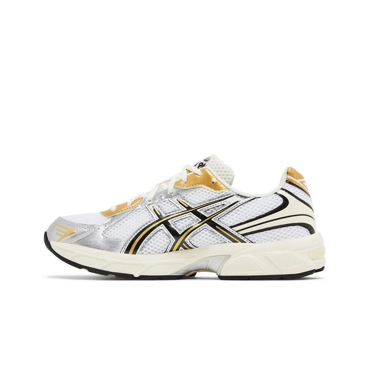 ASICS Gel-1130 White Black Gold sneaker, productfoto 3 - stylecode 1203A698-100