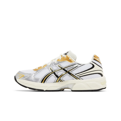 ASICS Gel-1130 White Black Gold sneaker, productfoto 3 - stylecode 1203A698-100