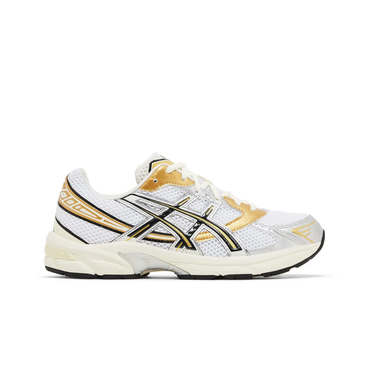 ASICS Gel-1130 White Black Gold sneaker, productfoto 5 - stylecode 1203A698-100