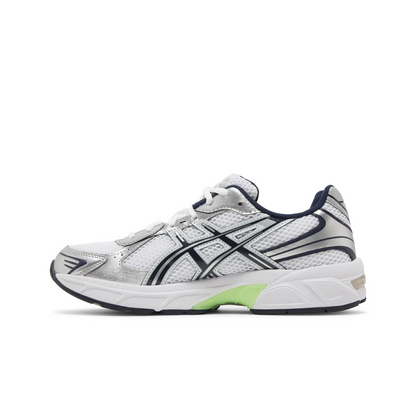 ASICS Gel-1130 White Mid Grey Lime Green sneaker, productfoto 2 - stylecode 1201A256-114