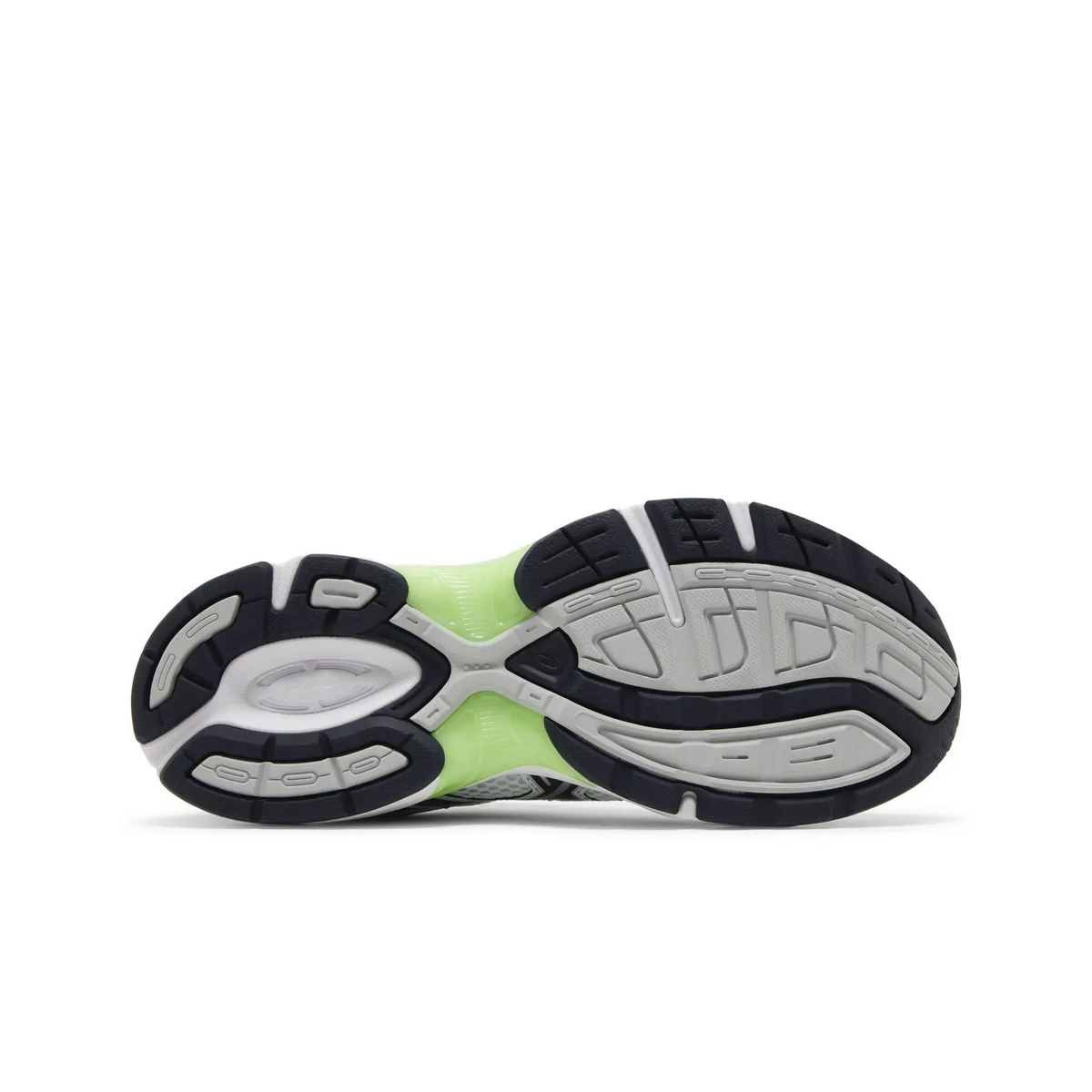ASICS Gel-1130 White Mid Grey Lime Green sneaker, productfoto 3 - stylecode 1201A256-114