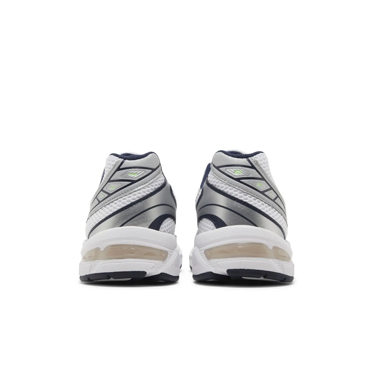ASICS Gel-1130 White Mid Grey Lime Green sneaker, productfoto 4 - stylecode 1201A256-114