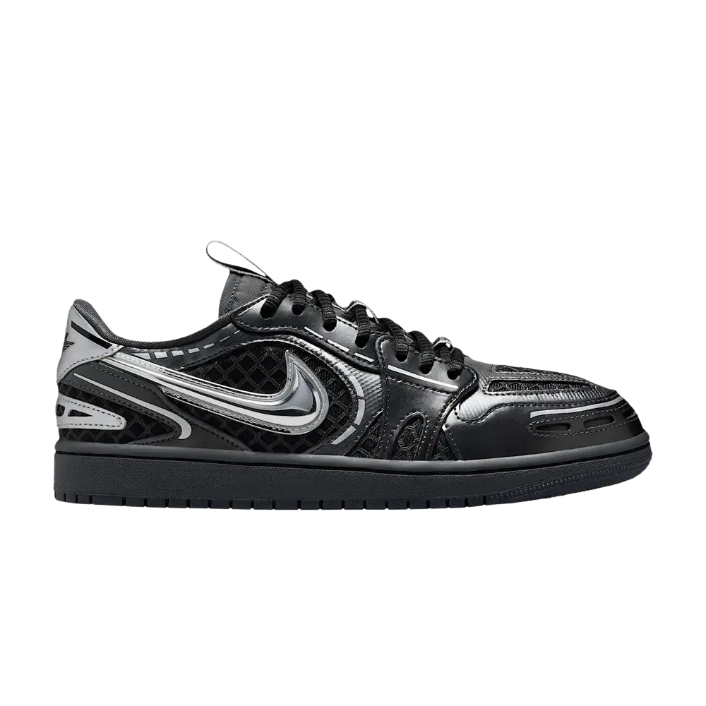 Jordan 1 Low Method of Make V3 Black Metallic Silver (Women's) sneaker 1 - stylecode HQ2186-001
