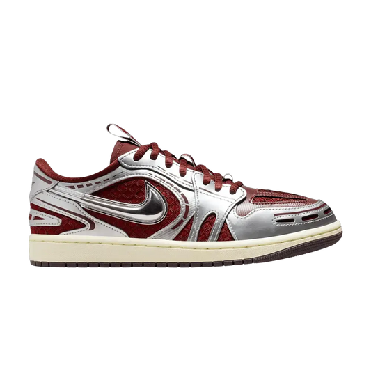 Jordan 1 Low Method of Make V3 Dark Team Red Metallic Silver (Women's) sneaker 1 - stylecode HQ2186-600