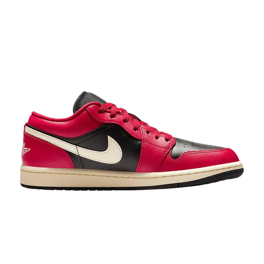 Jordan 1 Low Mystic Hibiscus Black (Women's) sneaker 1 - stylecode DC0774-605
