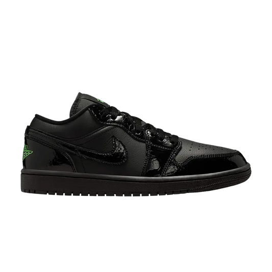 Jordan 1 Low SE Black Croc Scream Green (Women's) sneaker 1 - stylecode IQ9701-010