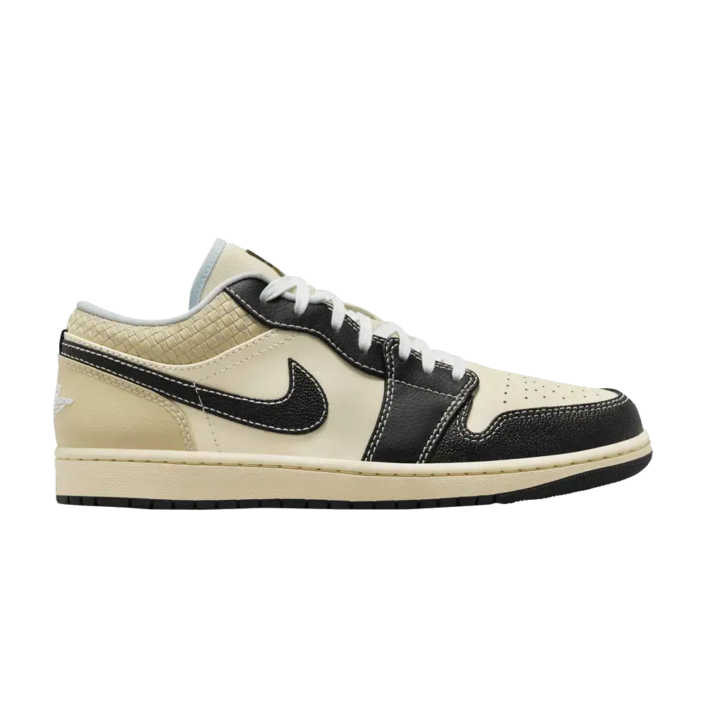 Jordan 1 Low SE Coconut Milk Black Muslin sneaker 1 - stylecode HQ3437-101