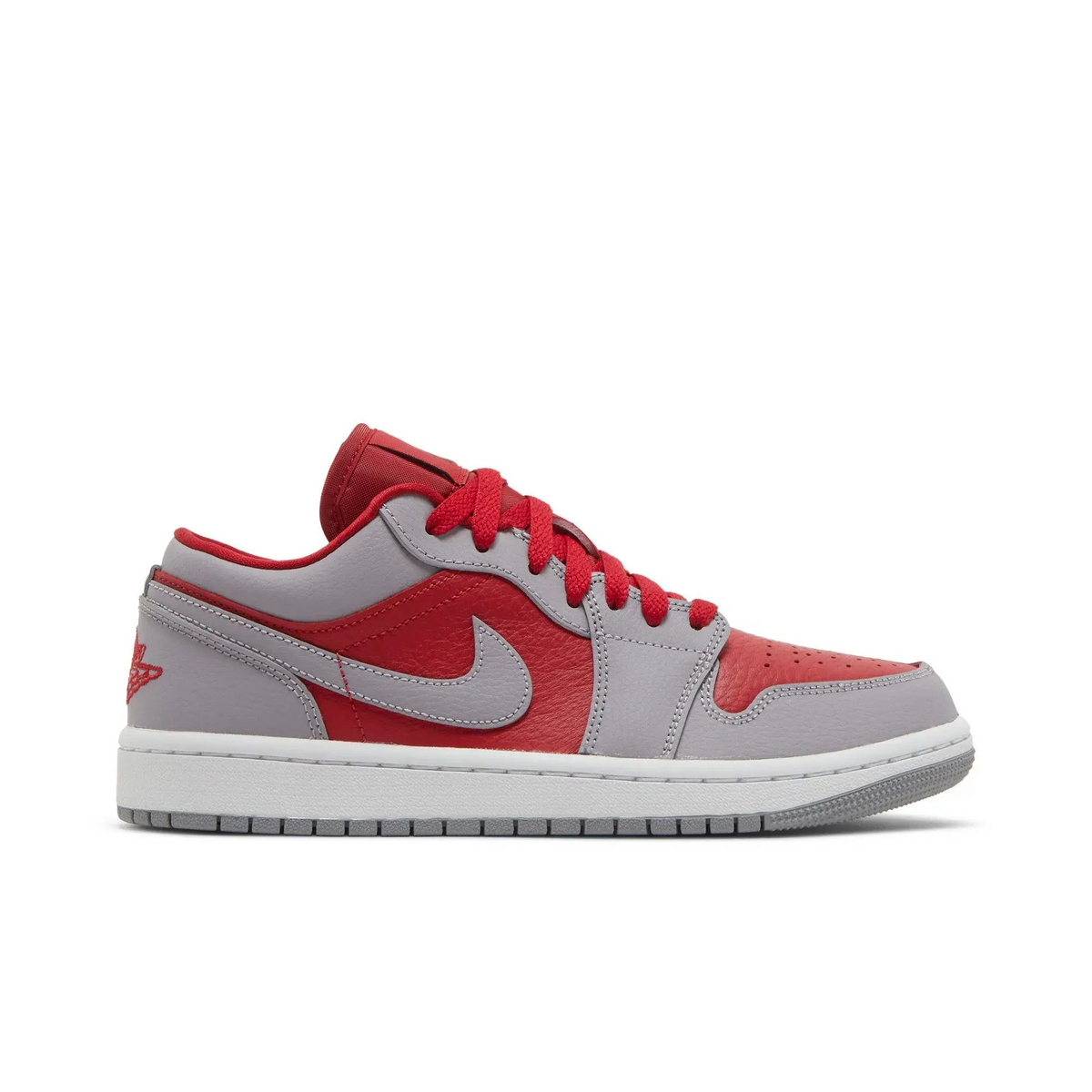 Jordan 1 Low SE Homage Split Gym Red Cement Grey (Women's) sneaker 1 - stylecode DR0502-600